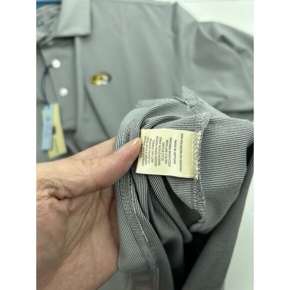 Onward Reserve Mens L Mizzou Tigers White Blue  Stripe Polo Shirt New Missouri - Picture 9 of 11